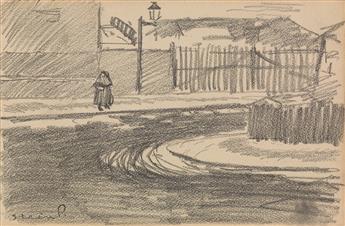 THÉOPHILE-ALEXANDRE STEINLEN (Lausanne 1853-1923 Paris) Three drawings of Paris.